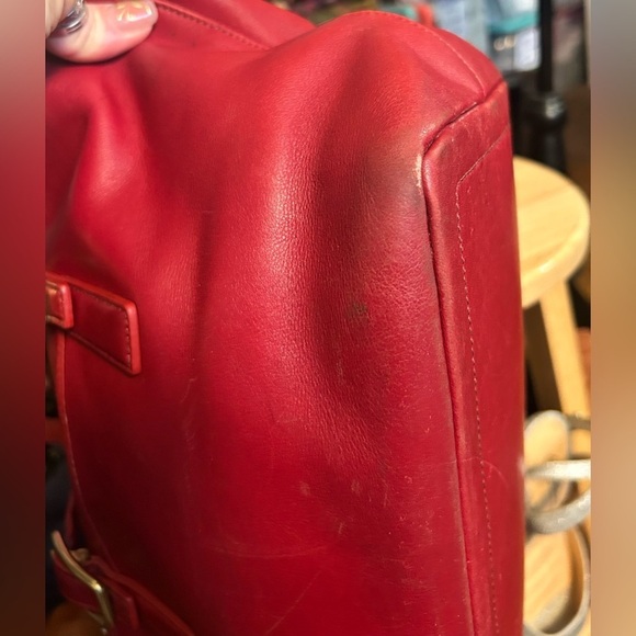 1992 Coach TRUE VINTAGE Red Legacy Market Tote​ - Picture 12 of 15